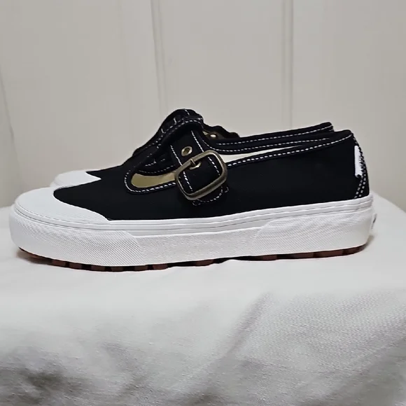 Vans Style 93 Mary Janes Black Canvas - Picture 2 of 10